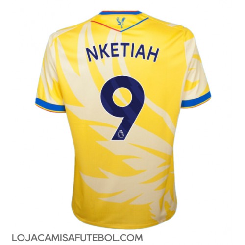 Camisa de Futebol Crystal Palace Eddie Nketiah #9 Equipamento Secundário 2024-25 Manga Curta